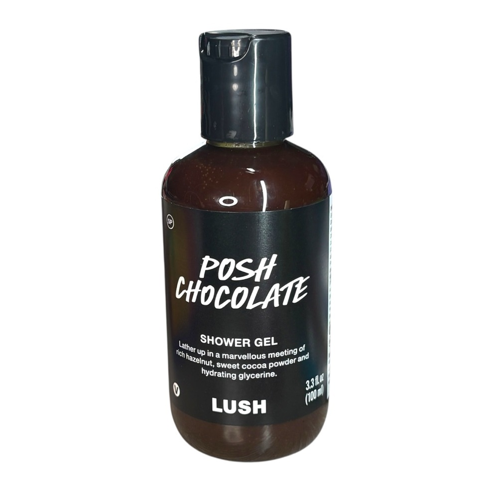 Lush Posh Chocolate Shower Gel Body Wash Travel Size Hazelnut Cocoa Vanilla NWT